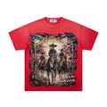 Majestik “Alien Cowboys” Vintage Tee（Red）