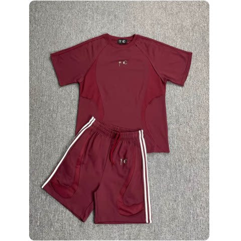 Thug Club Burgundy Athletic Set