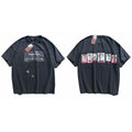 PALY Hollywood Multi-Portrait Collage Graphic T-Shirt - Black